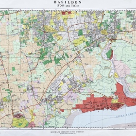 Land Usage Map 1960s   Basildon SouthM