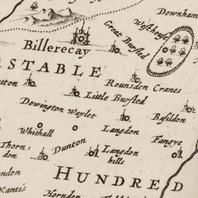 Basildon Map 1646